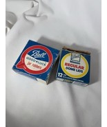 Vintage Ball Regular Mason Dome Lids &amp; jar rubbers Good Luck - €8,67 EUR