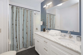 Trunks Aspen Trees Stylish Design 71&quot; x 74&quot; Elegant Waterproof Shower Curtain fo - £55.64 GBP