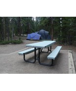 Fitted Picnic Table Cover and Two Bench Covers with Carry Bag in Green f... - $85.00+