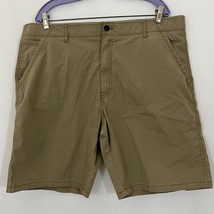 Wrangler Original Men&#39;s Cargo Chino Shorts Size 40 Tan Flat Front 61SHWDH - £9.74 GBP