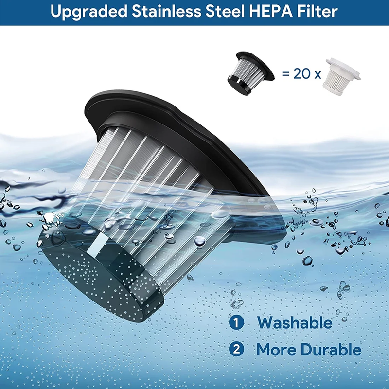 6000PA Powerful Car Vacuum Cleaner, Handheld Vacuum Cordless, 120W Mini Hand Hel Item image 9