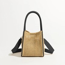 MABULA  Out Straw Woven Tote Beach Handbags  Design Summer Handmade Shopper Cros - £144.87 GBP