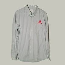 University of Wisconsin Mens Button Down Shirt Med Striped Antigua - £10.94 GBP