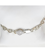 HARLEY-DAVIDSON  SOLID 925 STERLING SILVER OVAL  LINK BRACELET 6.25&quot; - $131.81 CAD