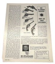 1962 High Standard Revolvers Magazine Ad Pistols Advertisement - $13.97