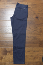 Hugo Boss Mens Crigan Regular Fit Stretch Cotton Dark Blue Khaki Chino Pants 38R - £55.85 GBP