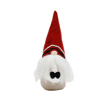 Gnome R7323 Helgi Viking Nordic Red Hat Braided White Beard w/ Bow 12.25&quot; H - £23.53 GBP