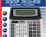 12-Digit Dual Power Desktop Calculator With Adjustable, Pack From Bazic. - $30.92