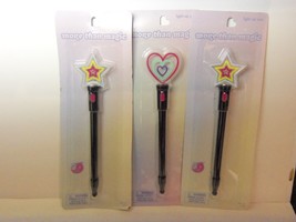 3 Piece Lot, More Than Magic LIGHT-UP Pens Heart &amp; Star - £10.24 GBP