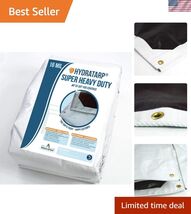 HydraTarp Super Heavy-Duty 16 Mil Thick Waterproof White/Brown Reversibl... - $135.58