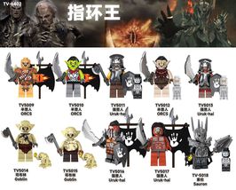 10pcs Lord of the Rings series peripheral toys Orc Goblin building block... - £16.52 GBP