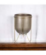 10&quot; Bronze Cylinder Metal Table Vase - $960.33 MXN