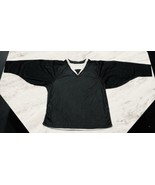 Johnny Mac’s Reversible Adult Large Practice Hockey Jersey Black/White-New - £23.37 GBP