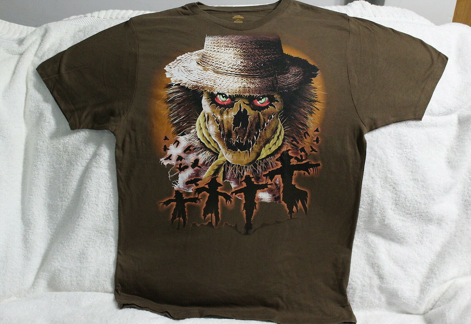 Primary image for SCARECROW KING SKULL GOTHIC SCARY HALLOWEEN T-SHIRT SHIRT
