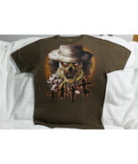 SCARECROW KING SKULL GOTHIC SCARY HALLOWEEN T-SHIRT SHIRT - £9.06 GBP