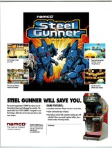Steel Gunner Video Game Flyer Original 1991 Retro 8.5&quot; x 11&quot; Art Sci-Fi Fantasy - £23.53 GBP