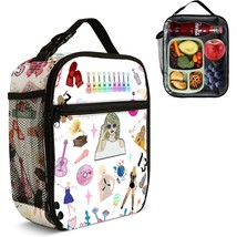 Popular Insulated Lunch Bag Women Tote Bag For Music Lovers, Reusable Large Capa - £27.14 GBP