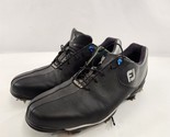 FootJoy DNA Helix Mens Golf Shoes Size 11 1/2 Black Spiked Cleated - £30.29 GBP
