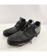FootJoy DNA Helix Mens Golf Shoes Size 11 1/2 Black Spiked Cleated - £30.31 GBP