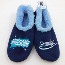 Snoozies Men&#39;s Awesome Grandpa Blue Large 11/12 - £10.07 GBP