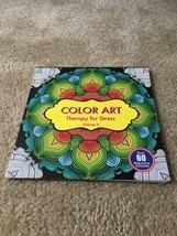 COLOR ART Therapy for Stress Volume II Coloring Book Paperback w over 60 Designs - £14.10 GBP