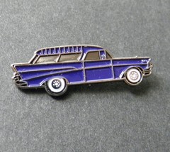 Chevrolet Chevy Nomad 1957 Blue Station Wagon Lapel Pin Badge 1.2 Inches - £4.49 GBP