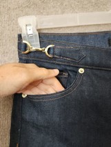 Express Mom Jeans Womens 4 Blue Dark Wash Super High Rise Stretch NEW - £19.31 GBP