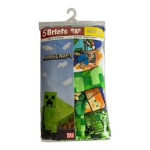 Minecraft Boys 5 Pack Briefs Underwear  Size 8 Creeper Steve NEW - $11.65