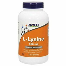 NEW NOW  L-Lysine Essential Amino Acid for Healthy Immune Function 250 Capsules - $27.24