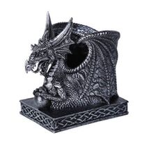 Dragon Utility Pen Holder Organizer Utility Holder 4.75 Inch Tall Resin - $19.89
