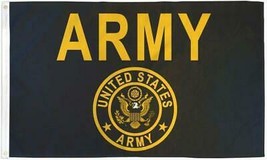 US ARMY GOLD 3 X 5 FLAG 3x5  FL762 MILITARY united states u.s. banner fl... - £7.43 GBP