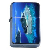 Fiji Islands D4 Flip Top Oil Lighter Wind Resistant Flame - £11.78 GBP