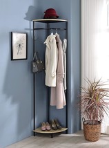 Pasmore Entryway Corner Freestanding Hall Tree Coat Rack With Shelf And ... - £61.90 GBP