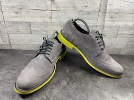 Cole Haan Wingtip Dress Oxford Men 8.5M Drake Eva Shoes Grey Suede Lace ... - €23,62 EUR