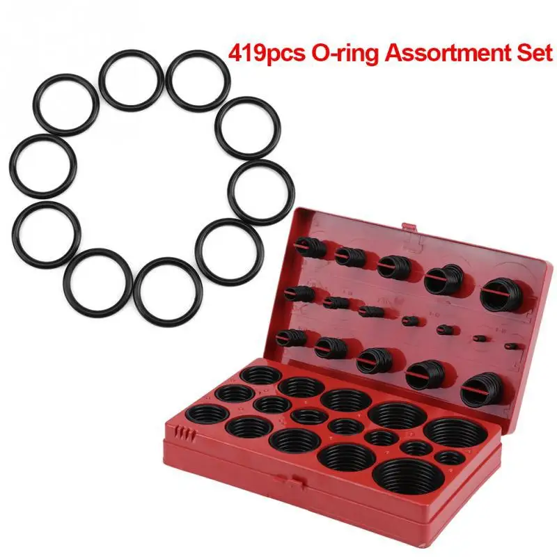 O-Ring Kit, Universal Seal Gasket, O-Ring orted Set, R01-R32, 419pcs - £48.22 GBP