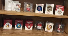 Campbell’s Soup Lot Of 10 Vintage 1990’s-2000s Ornaments &amp; Porcelain Boy Figure - £15.85 GBP