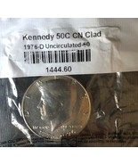 Kennedy Half Dollar 1976 D Bicentennial Coin CN Clad Sealed in Plastic Bag - $21.46