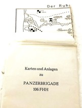 Karten und Anlagen zu Panzerbrigade 106 from book Die Panzerbrigade Brun... - $9.84 CAD