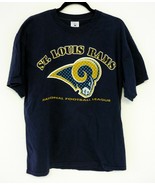 St. Louis Rams Embossed T-Shirt Adult Large L Delta Pro Weight NFL - £5.05 GBP