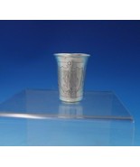 Russian .875 Silver Shot Glass Bright-Cut with Flowers 2&quot; x 1 5/8&quot; (#5178) - €93,67 EUR