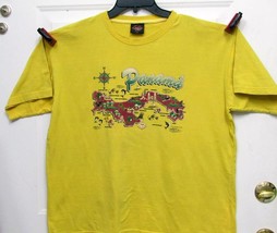 Sz XL Johnny Star Mens Yellow Panama Graphic Front SS 100% Cotton Tee T-... - £11.13 GBP