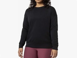 Mondetta Women&#39;s Plus Size 3X Black Scuba Crewneck Sweatshirt NWT - $13.49
