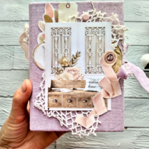 Door junk journal handmade Flowres home journal Homemade roses flowres - £392.28 GBP