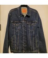 Levi’s Denim Trucker Jean Jacket Men's Large Dark Wash Bomber 72334-0322 - $41.80