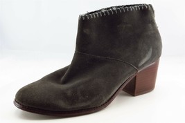 Toms Boot Sz 9 M Short Boots Almond Toe Gray Leather Women - £19.95 GBP