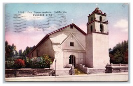 San Buenaventura Mission Ventura California DB Postcard O14 - £1.56 GBP