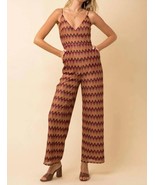 Gilli crochet chevron jumpsuit in Multi - $39.59