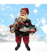 Clothtique possible dreams Santa classic ride Biker  figure Christmas No... - $33.94 CAD