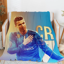 Sofa Blankets for Winter Cristiano Ronaldo Microfiber Bedding Custom War... - £51.18 GBP