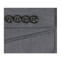 Men Renoir Suit Separate Super 140 Wool Two Button Classic Fit 508-3 Mid Gray image 4